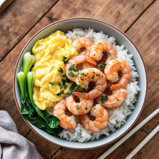 Butter Garlic Shrimp Rice Bowl