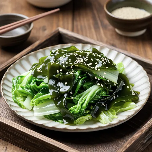 Cabbage and Wakame Salt Toss