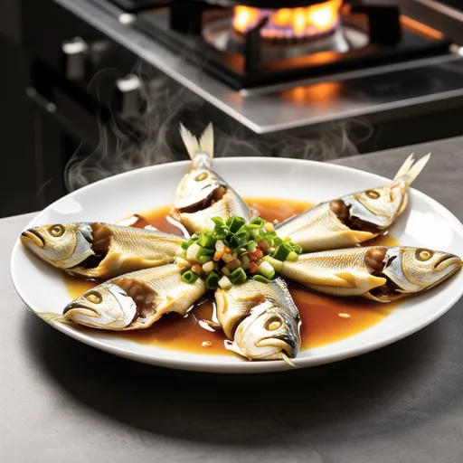 Pan-fried Horse Mackerel with Aromatic Sauce