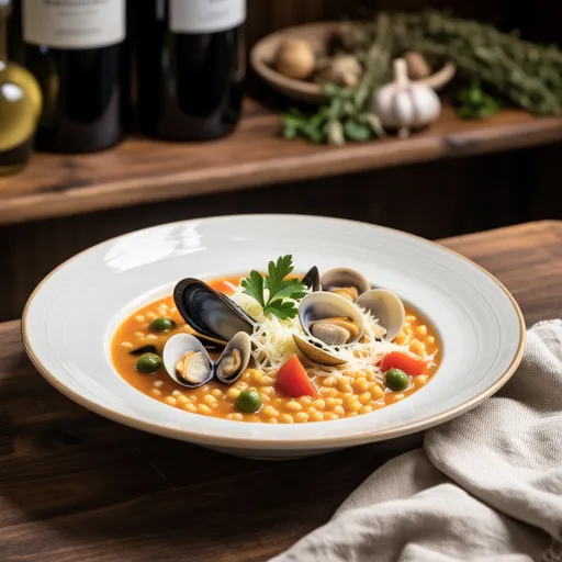 Italian Clam Rice Soup