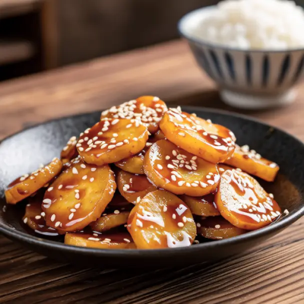 Sweet and Spicy Burdock Stir-fry