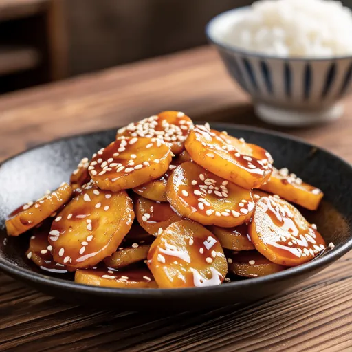 Sweet and Spicy Burdock Stir-fry