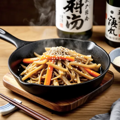 Kinpira with Burdock, Carrot, and Salted Kombu