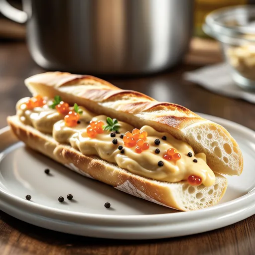 Whole Mentaiko Carbonara Baguette