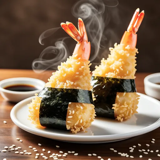 Simple Shrimp Tempura Rice Balls