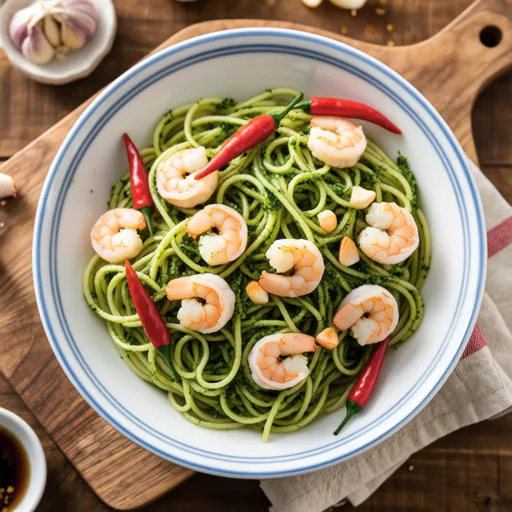 Spring Herb Shrimp Pasta