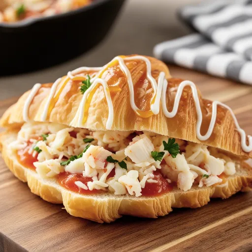 Pure Crab Meat Half-Moon Bread