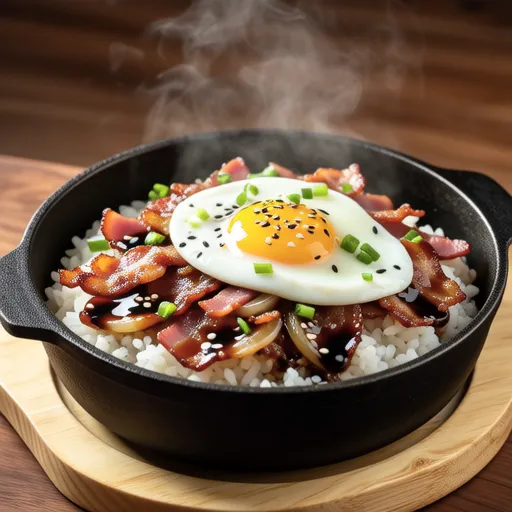 Bacon Onion Rice Bowl