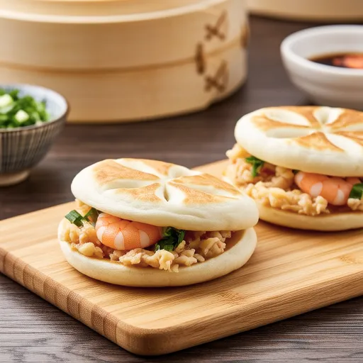 Shrimp Shiitake Mushroom Pancakes