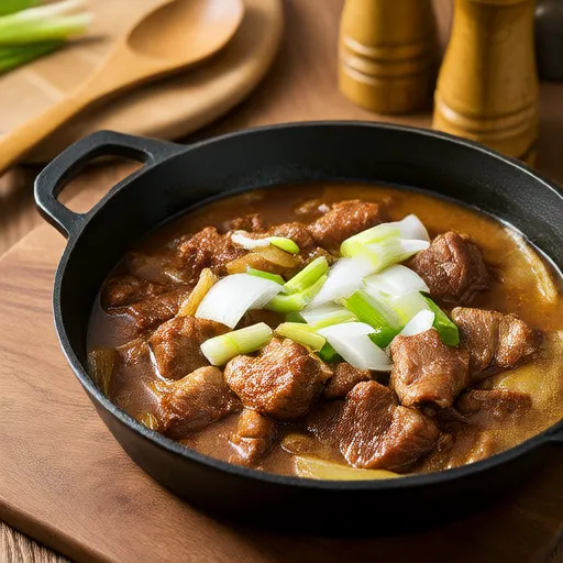 Braised Pork with Onion