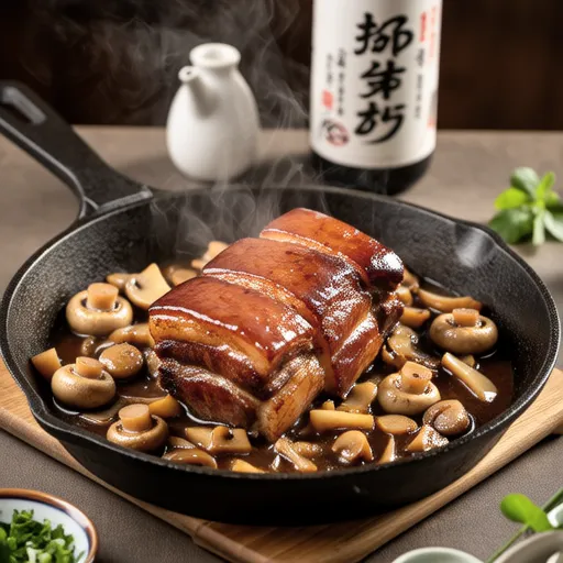Pork Sauté with Enoki Sauce