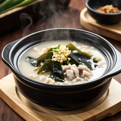 Chicken Breast Perilla Seaweed Soup