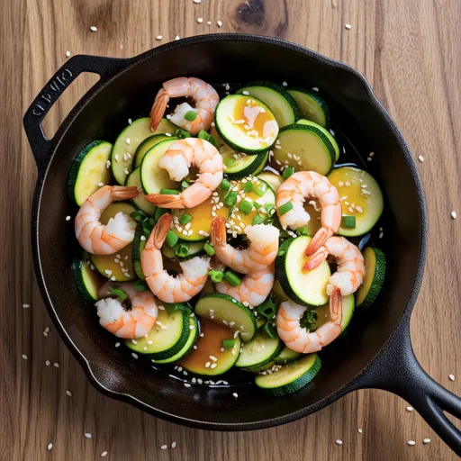 Zucchini Shrimp Stir-fry
