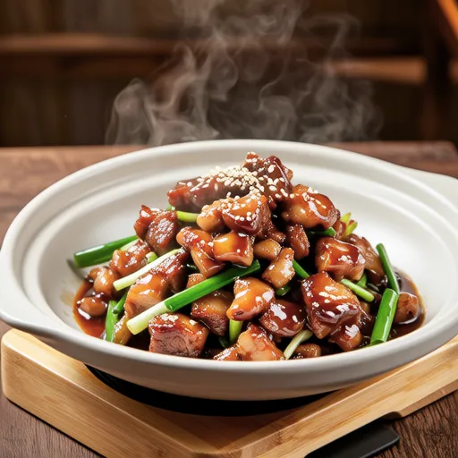 Pork Stir-fry with Bean Sprouts and Green Onion