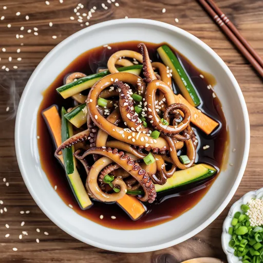 Soy Sauce Stir-fried Squid