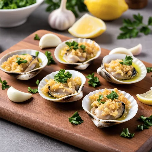 Herb and Cheese Baked Clams