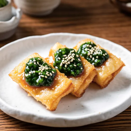 Hanpen with Green Onion Mayo Sauce