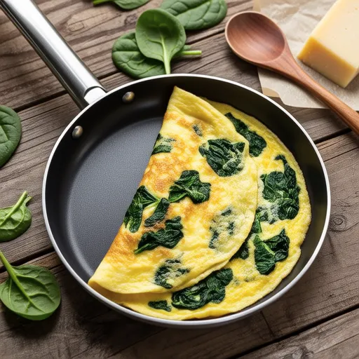 Spinach Omelette with Cheese