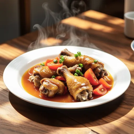 Chicken Thigh and Tomato Japanese Stir-fry
