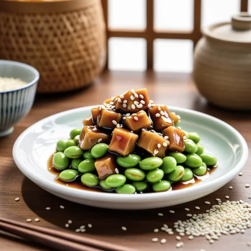 Snap Peas with Tuna Miso Dressing