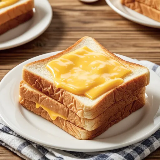Cheddar Mayo Crispy Bread in Microwave