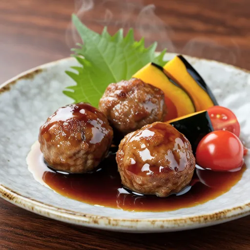 Pork Ball and Summer Vegetables in Ponzu Sauce