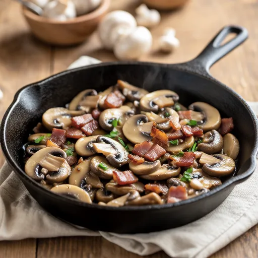 Bacon Mushroom Sauté