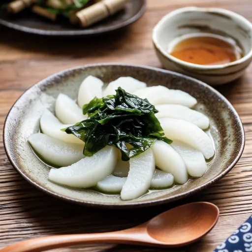 Sashimi Konjac with Vinegar Miso Dressing
