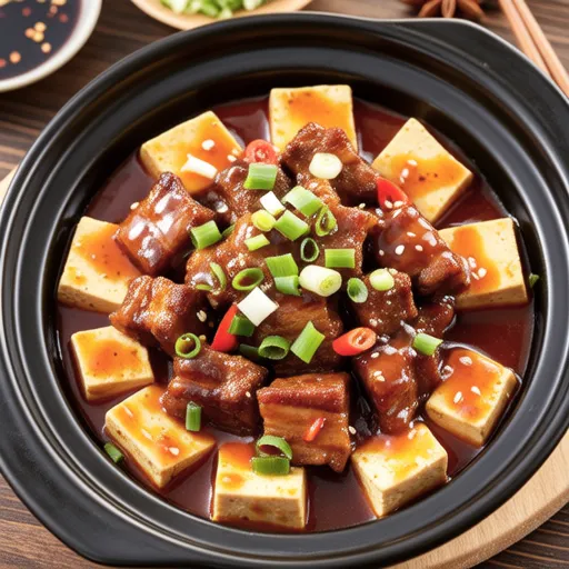 Braised Pork Belly and Tofu (Samgyeop Tofu Jorim)