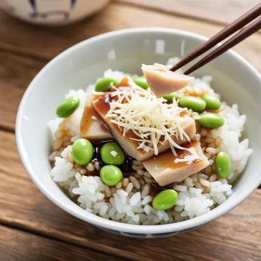 Edamame and Cod Roe Mixed Rice