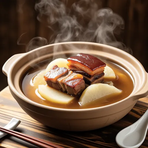 Simmered Pork Belly and Daikon Radish