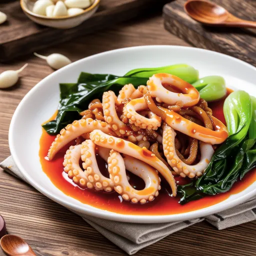 Wakame and Firefly Squid with Spicy Sauce