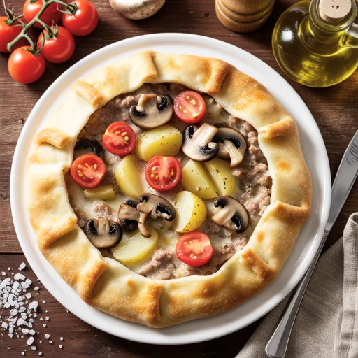 Pork and Potato Cheese Galette