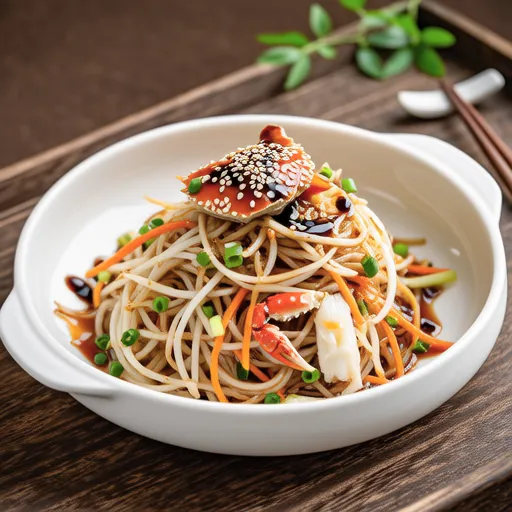 Soybean Sprout and Imitation Crab Meat Salad