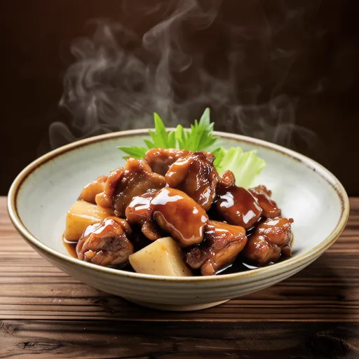 Chicken and Lotus Root Simmered with Plum