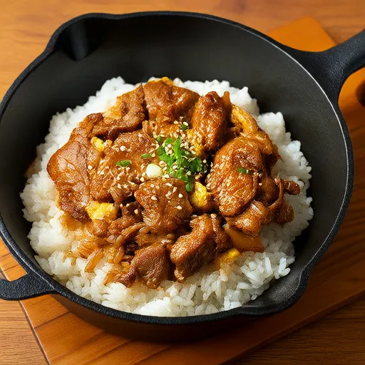 Riz frit au porc