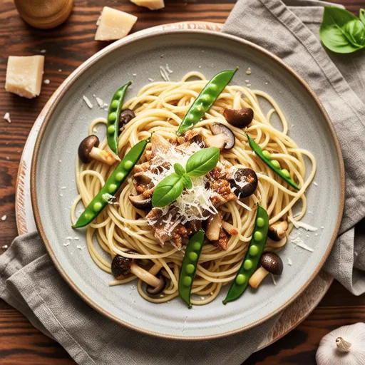 Peperoncino with Pea Shoots and Tuna