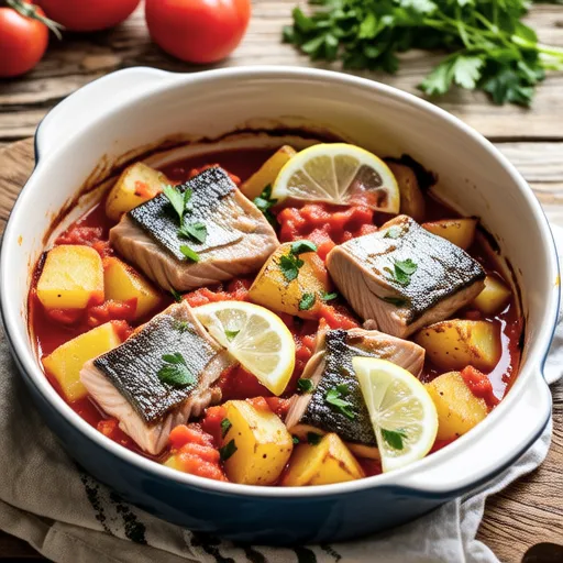 Baked Bonito with Tomato Sauce