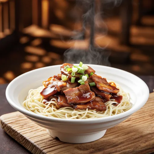 Onion and Pork Glass Noodles with Oyster Sauce