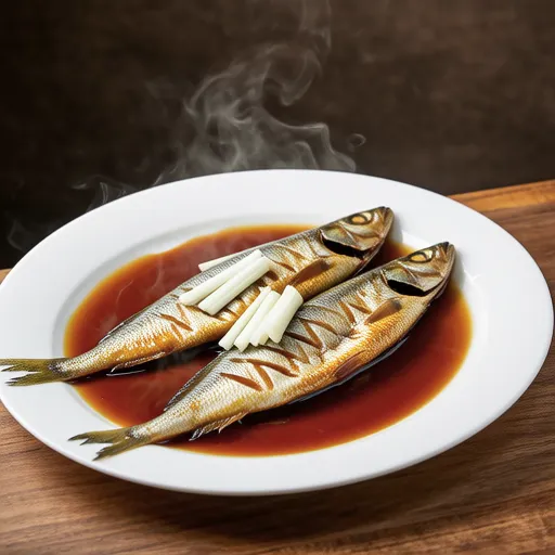 Simmered Sardines in Miso Sauce