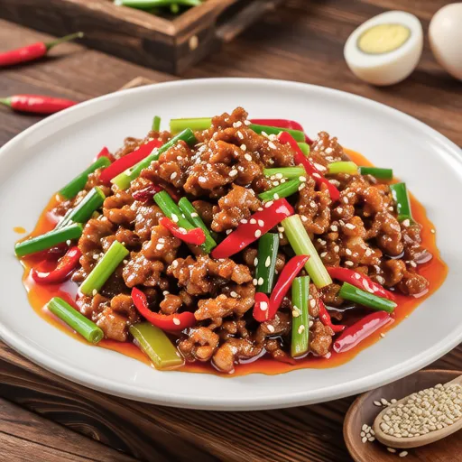 Spicy Stir-fried Ground Pork and Bean Sprouts