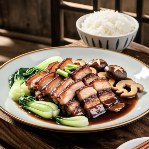 Chinese-style Braised Pork Belly with Napa Cabbage
