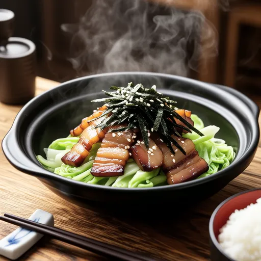 Pork and Cabbage with Salted Kombu