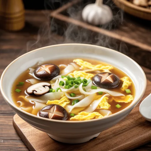 Simple Chinese-Style Shiitake Mushroom Egg Soup