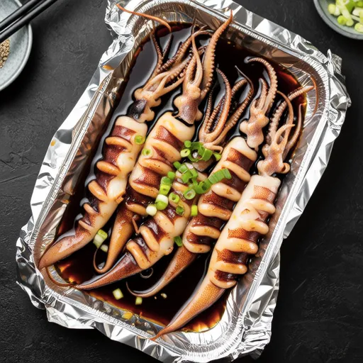 Grilled Squid with Innards Sauce