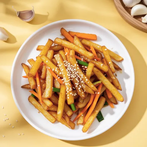 Curry Stir-fried Potato Strips