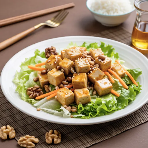 Tofu Salad with Oriental Dressing