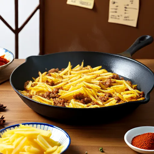 Картофельные оладьи с мясом