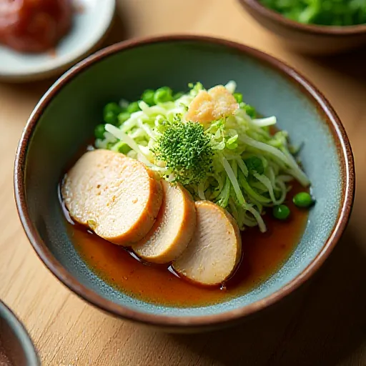 Chicken Breast and Pea Sprout Mizore-ni