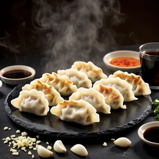 Pan-Fried Dumplings with Napa Cabbage